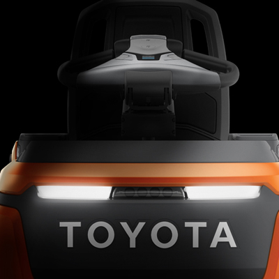 Front view of the Toyota Optio low level order picking truck