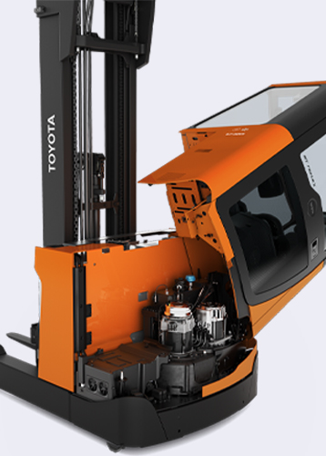 Toyota BT Reflex reach trucks with cold store cabin
