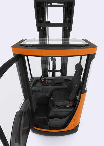 Toyota BT Reflex reach trucks with cold store cabin