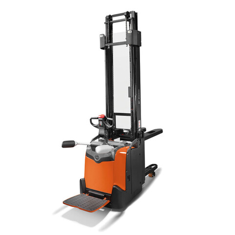 Powered stacker - BT Staxio 1.2t Stacker with Platform and Elevating support arms - Main image